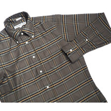 INDIVIDUALIZED SHIRTS L/S STANDARD FIT B.D. FLANNEL SHIRTS olive画像