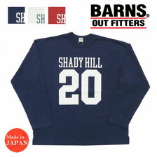 BARNS 90'sプリント 9分袖ロングスリーブTシャツ BR-22404画像