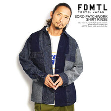 FDMTL BORO PATCHWORK SHIRT RINSE FA22-SH31R画像