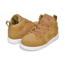 NIKE JORDAN 1 MID (BT) golden harvest/sail 640735-725画像