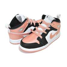 NIKE JORDAN 1 MID (TD) white/lt madder root-black DM9079-108画像
