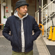 JAPAN BLUE JEANS Bomber Jacket 13.5ozクランチデニム JJK0000M25画像