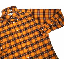 INDIVIDUALIZED SHIRTS L/S STANDARD FIT B.D. FLANNEL SHIRTS orange画像