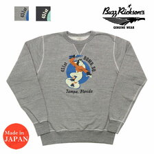Buzz Rickson's SET-IN CREW NECK SWEAT SHIRTS 451st BOMB.SQ. BR69065画像