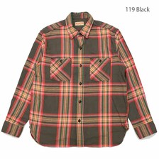 SUGAR CANE TWILL CHECK L/S WORK SHIRT SC28959画像