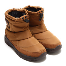 THE NORTH FACE NUPTSE BOOTIE WP LOGO SHORT UTILITY BROWN&times;TNF BLACK NF52280-BK画像