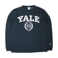 Champion MADE IN USA T1011 SET-IN LONG SLEEVE T-SHIRT YALE UNIVERSITY NAVY C5-W402-370画像