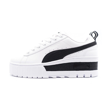 PUMA MAYZE WEDGE WMNS PUMA WHITE/PUMA BLACK 386273-01画像