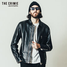 CRIMIE LAMB LEATHER SINGLE RIDERS JACKET CR1-02B5-JK06画像
