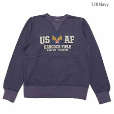 Buzz Rickson's SET-IN CREW SWEAT SHIRT - U.S.A.F. HANCOCK FIELD - BR69063画像