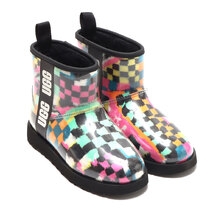 UGG W CLASSIC CLEAR MINI CHECKS BLACK MULTI 1135530-BLKM画像