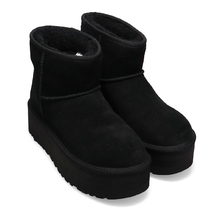 UGG W CLASSIC MINI PLATFORM BLACK 1134991-BLK画像
