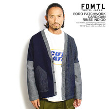 FDMTL BORO PATCHWORK CARDIGAN RINSE FA22-TP31R画像