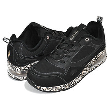 SKECHERS UNO 2 SPOT TASTIC! BLACK/LEOPARD 155639-BKLD画像