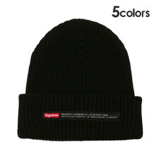 Supreme 22FW Property Label Beanie画像