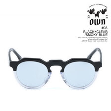 OWN #03 BLACK&times;CLEAR/SMOKY BLUE OW-03BKCL-SMBL画像