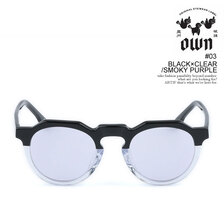 OWN #03 BLACK&times;CLEAR/SMOKY PURPLE OW-03BKCL-SMPPL画像