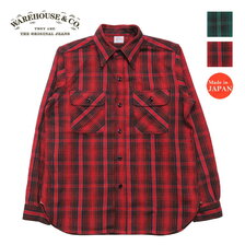 WAREHOUSE Lot 3104 FLANNEL SHIRTS C柄 NON WASH画像