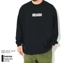 Subciety Paisley Box L/S Tee 102-44827画像