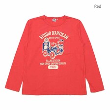 STUDIO D'ARTISAN プリント長袖Tシャツ 8077A画像