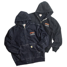 IMPRESTORE MORTICIA DENIM FULL ZIP HOODED PARKA画像