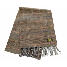 DAPPER'S LOT1590 Cashmink Scarf by V.FRAAS BEIGE/BLACK Glen Check画像