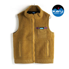 KAVU Boa Vest Brown Beige 19821105画像