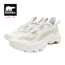 SOREL KINETIC BREAKTHRU DAY LACE White/Chalk NL4689-100画像