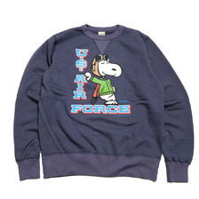 Buzz Rickson's &times; PEANUTS SET-IN CREW SWEAT SHIRT - US AIR FORCE - BR69071画像