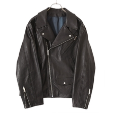 Porter Classic PC RIDERS JACKET W/LOVE&PEACE SILVER PC-017-1962画像