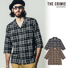 CRIMIE GRUNGE CHECK 7th SLEEVE SHIRT CR1-02B5-SH02画像
