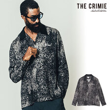 CRIMIE NOISE LEOPARD LONG SLEEVE RAYON SHIRT CR1-02B5-SL02画像