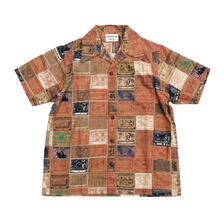 SAMURAI JEANS SOS23-SPC パッチ総柄生地オープンカラー半袖シャツ画像
