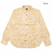 衣櫻 Lot.SA-1499 サザンクロス素材 長袖レギュラーシャツ - 霞舞桜 -画像