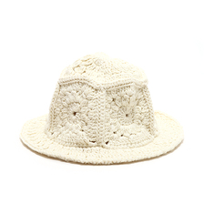 Know Wave KNOW WAVE X 39 ETC CROCHET BUCKET HAT IVORY画像