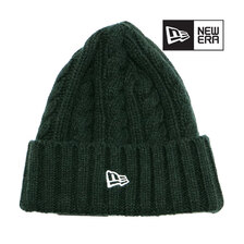 NEW ERA ローゲージ カフニット Wool Blend ウールブレンド ダークグリーン 13327789画像