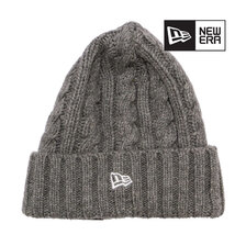 NEW ERA ローゲージ カフニット Wool Blend ウールブレンド グレー 11474403画像