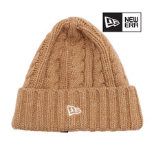 NEW ERA ローゲージ カフニット Wool Blend ウールブレンド ベージュ 11781077画像