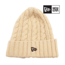 NEW ERA ローゲージ カフニット Wool Blend ウールブレンド アイボリー 12108557画像
