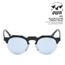 OWN #06 BLACK&times;CLEAR/SMOKY BLUE OW-06BKCL-SMBL画像