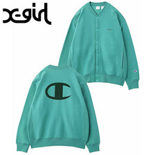 X-girl &times; Champion REVERSE WEAVE SNAP SWEATSHIRT 105224012003画像