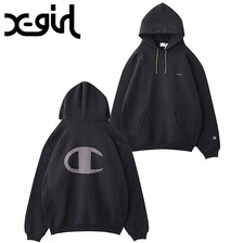 X-girl &times; Champion REVERSE WEAVE HOODIE 105224012002画像
