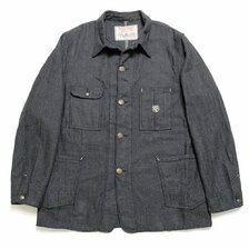 SUGAR CANE FICTION ROMANCE 12oz. INDIGO COTTON TWEED WORK COAT SC15207画像