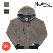 Pherrow's キルティング ジャケット ブランケット ボーダー パーカー 22W-PQCP1画像