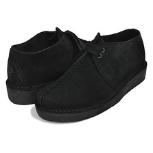 Clarks DESERT TREK BLACK SUEDE 26165566画像
