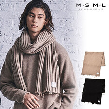 MSML/MUSIC SAVED MY LIFE DESTROY KNIT SCARF M1-02B5-AC06画像