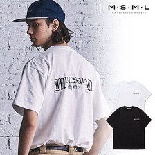 MSML/MUSIC SAVED MY LIFE BLACK LETTER LOGO S/S T-SHIRT M1-02B5-CS03画像