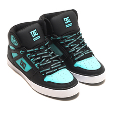 DC SHOES PURE HIGH-TOP WC SE SN BLACK/BLUE ATOLL DM226015-B12画像