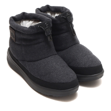 THE NORTH FACE WOMENS NUPTSE BOOTIE WP LOGO SHORT MIX GREY&times;TNF BLACK NFW52280-MK画像