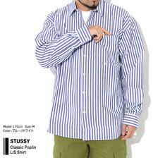 STUSSY Classic Poplin L/S Shirt 1110248画像